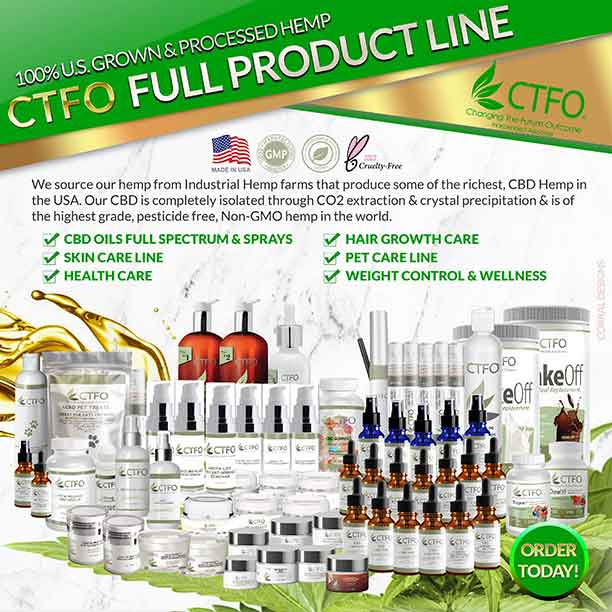 What is CBD Hemp Oil? || What is cannabidiol oil for? -- Image CTFO product line